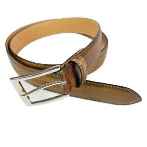 HARRIS DAL Barneys New York Men's Brown Leather Belt